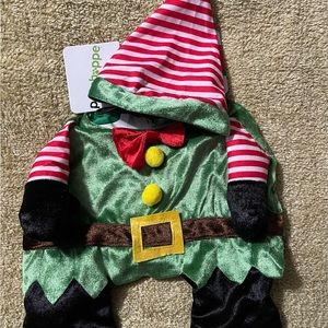 Christmas Elf Dog outfit